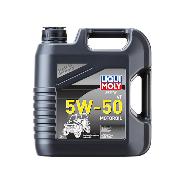 Синтетическое моторное масло для 4-тактных мотоциклов LIQUI MOLY ATV 4T Motoroil 5W-50 / 4л