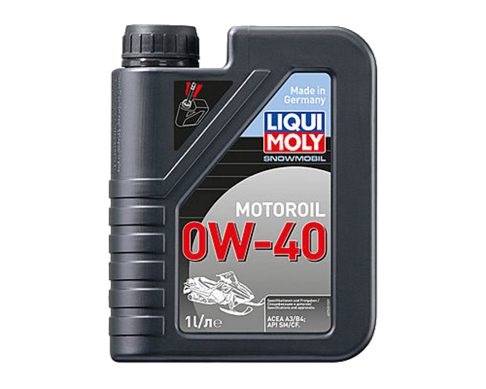 Синтетическое моторное масло для снегоходов LIQUI MOLY Snowmobil Motoroil 0W-40 / 1л