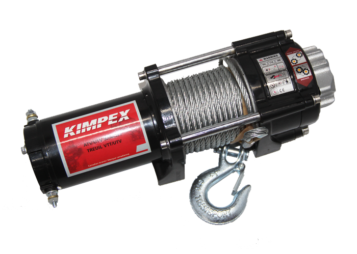 Лебедка KIMPEX ATV 3500 со стальным тросом