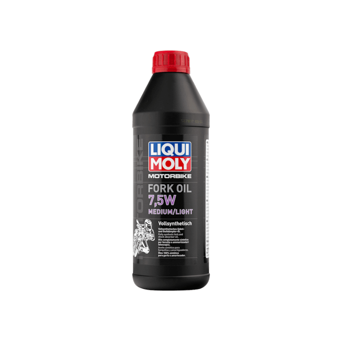 Синтетическое масло для вилок и амортизаторов LIQUI MOLY Motorbike Fork Oil Medium/Light 7,5W / 1л