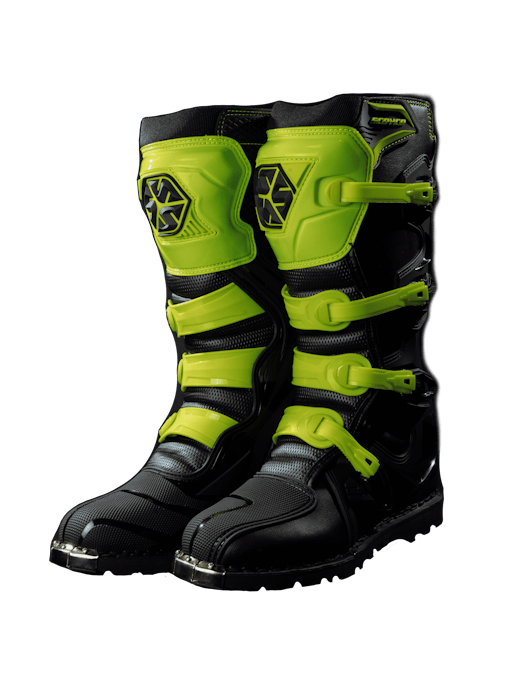 Мотоботы SCOYCO MBM006 TWL Edition черный-Hi-Vis