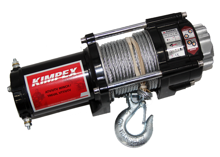 Лебедка KIMPEX ATV 2500 со стальным тросом