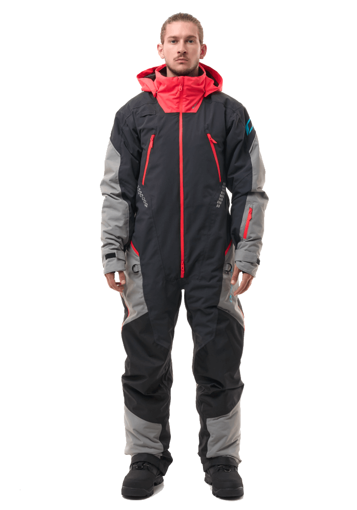 Комбинезон EXTREME 2.0 Man Black - Red - Grey 2024 Утепленный (100)