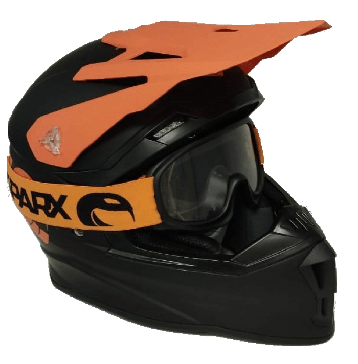 Шлем детский Sparx Recrut (HL169) ver.2 чёрно-оранжевый