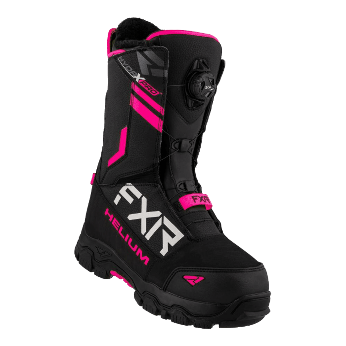 Ботинки FXR Helium BOA с утеплителем Black/Fuchsia женские