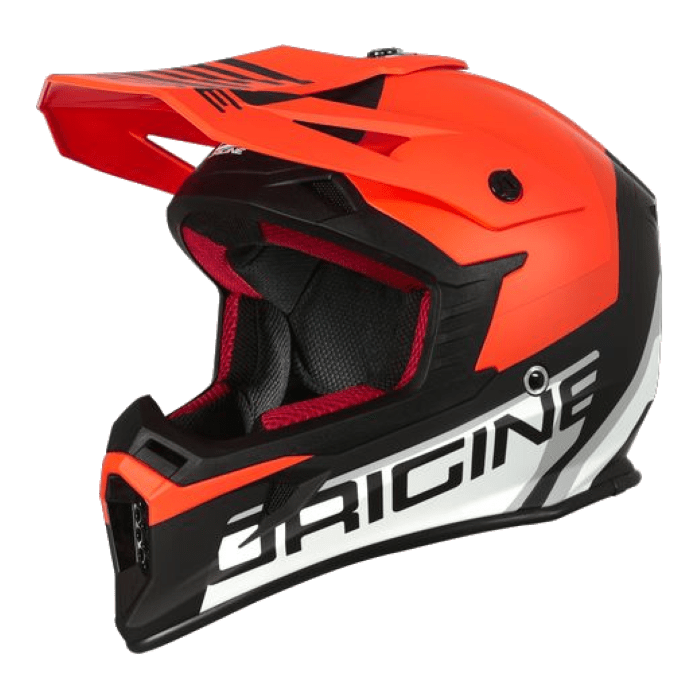 Шлем кроссовый ORIGINE HERO MX / Hi-Vis оранжевый/черный