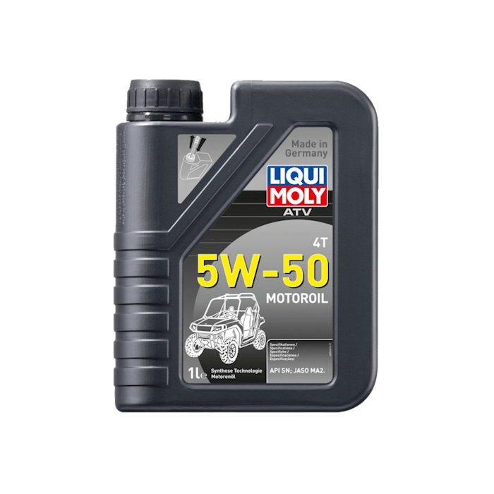Синтетическое моторное масло для 4-тактных мотоциклов LIQUI MOLY ATV 4T Motoroil 5W-50 / 1л