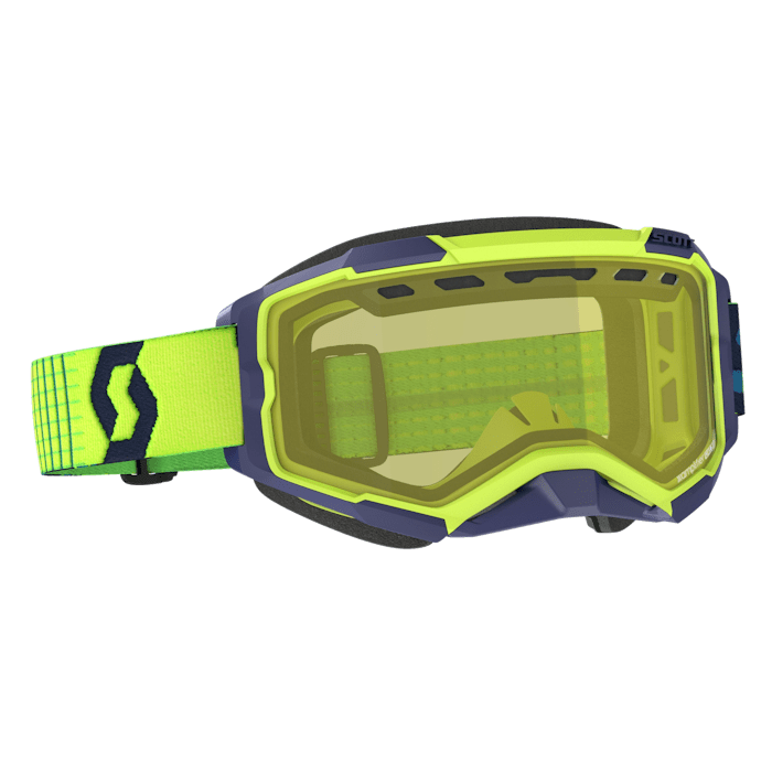 Очки SCOTT Fury Snow Cross (neon green/neon yellow/yellow)