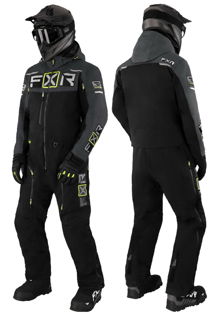 Комбинезон FXR Maverick F.A.S.T. с утеплителем (Black/Char/HiVis)