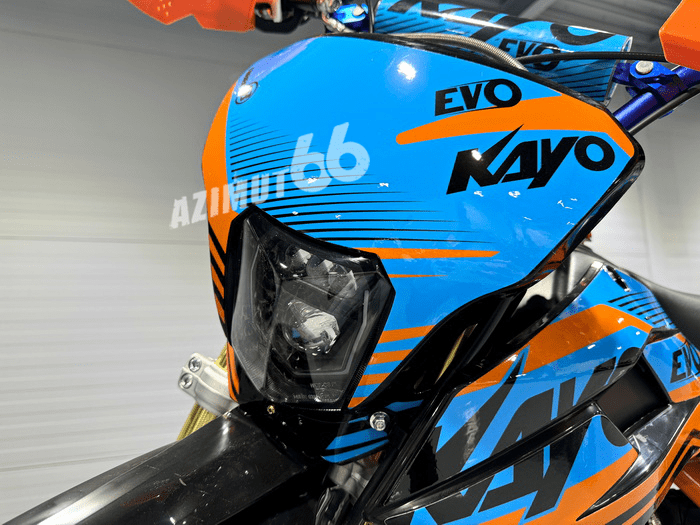 Питбайк KAYO EVOLUTION K125EM 17/14 KRZ (механ. сцепл., эл. стартер 2024 г.)