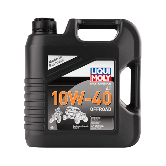 Синтетическое моторное масло для 4-тактных мотоциклов LIQUI MOLY Motorbike 4T Offroad 10W-40 / 4л
