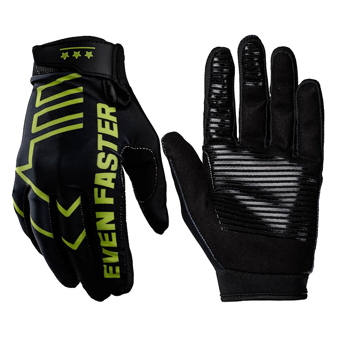 Перчатки для кросса Phoenix AIR ARROW Black принт Hi-Vis