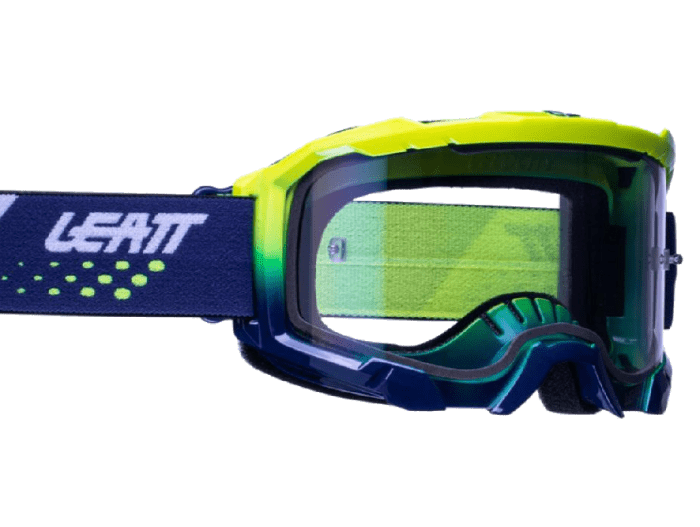 Leatt 4.5 Iriz Neon Yellow Purple 78% мотоочки, двойная линза