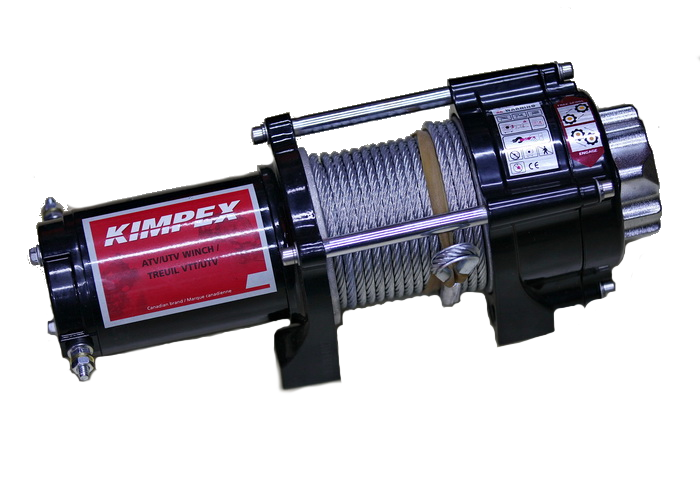 Лебедка электрическая KIMPEX 2500, со стальным тросом (без проводки и площадки)