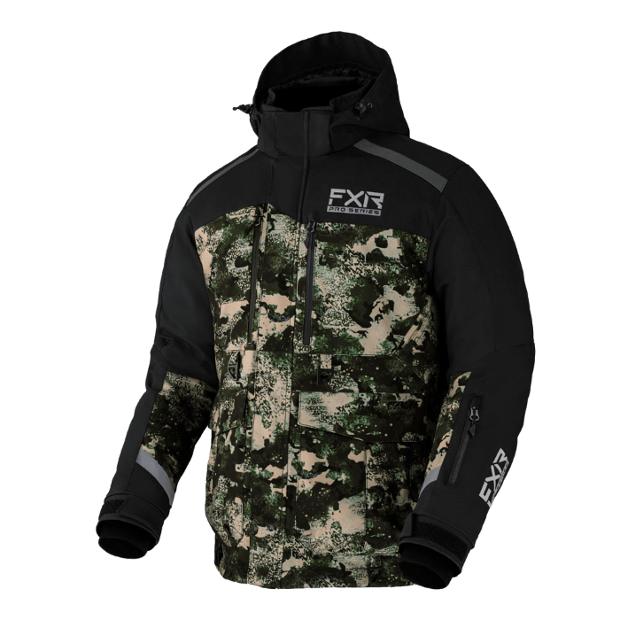 Куртка FXR Expedition X Ice Pro с утеплителем Black/Army Camo