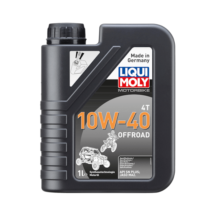 Синтетическое моторное масло для 4-тактных мотоциклов LIQUI MOLY Motorbike 4T Offroad 10W-40 / 1л