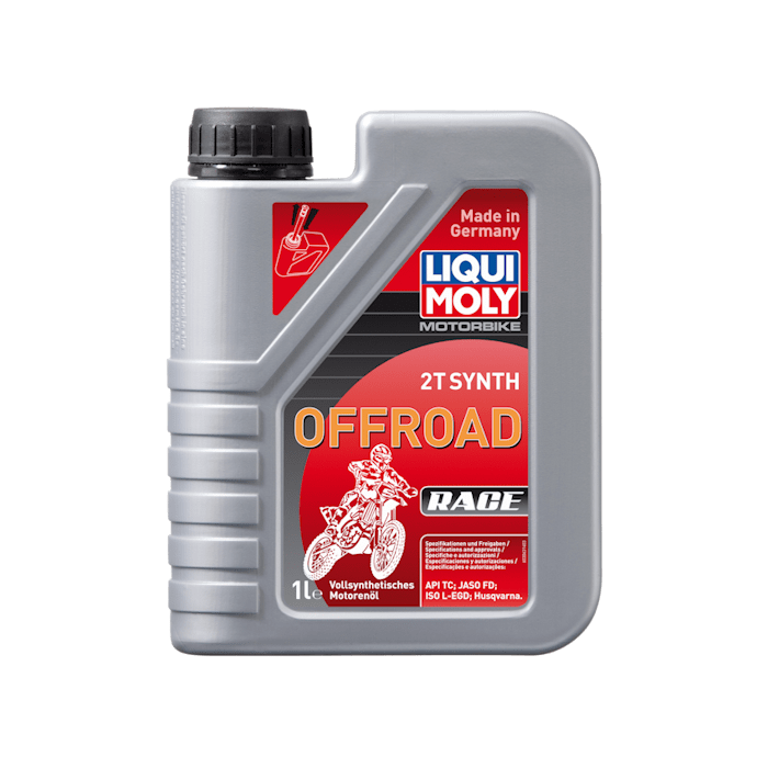 Синтетическое моторное масло для 2-тактных мотоциклов LIQUI MOLY Motorbike 2T Synth Offroad Race L-EGD / 1л