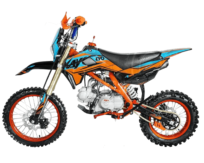 Питбайк KAYO Evolution YX140EM 17/14 KRZ (механ. сцепл., эл. стартер)